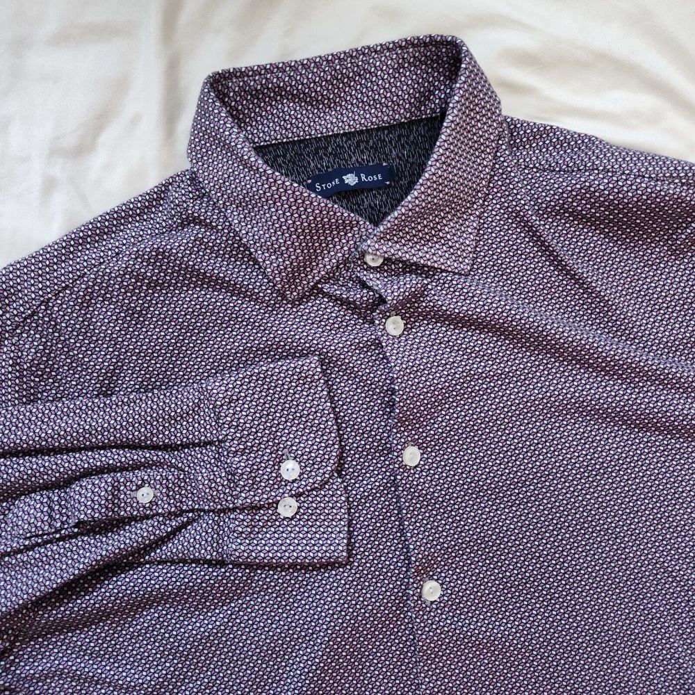 Stone Rose Purple Button Down Long Sleeve‎ Size 5